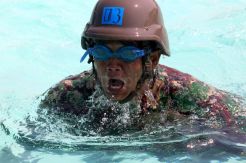 Serunya Lomba Renang Militer Korps Marinir TNI AL