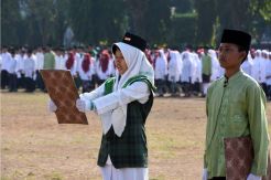 Upacara Peringatan Hari Santri di Simpang Lima Semarang