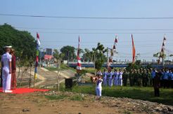 Upacara Hari Sumpah Pemuda di Bendungan Plered Semarang