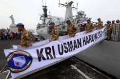 Satgas Maritim TNI Konga XXVIII-J UNIFIL Lebanon Tiba di Tanah Air