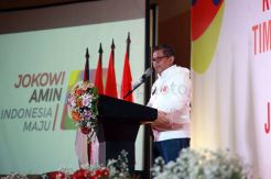 Hasto Kristiyanto Hadiri Konsolidasi TKD Joko Widodo-Maruf Amin Sulut