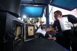 Polrestabes Surabaya Musnahkan Barang Bukti Narkoba