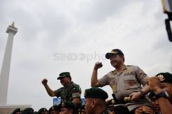 Kapolri Hadiri Apel Kesiapan TNI Membantu Tugas Polisi di Monas