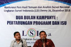 LSI Rilis Hasil Survei Dua Bulan Kampanye Capres