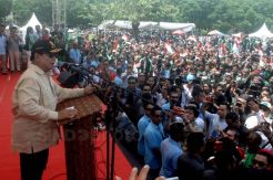 Capres Prabowo Hadiri Kopdar Ribuan Driver Ojol
