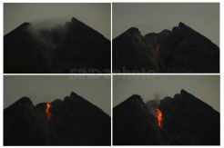 Gunung Merapi Jateng Muntahkan Lava Pijar