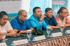Haris Pertama Beri Keterangan Hasil Kongres KNPI XV