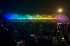 Menikmati Keindahan Semarang Bridge Fountain di Malam Pergantian Tahun