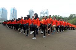787 PJLP Satpol PP DKI Jakarta Ikuti Latihan Pengenalan Lapangan