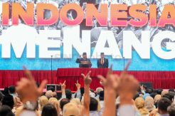 Capres Prabowo Sampaikan Pidato Kebangsaan Indonesia Menang