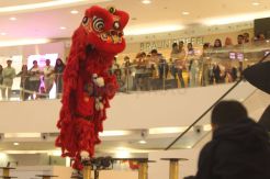 Aksi The King of Lion Dance in The World di Senayan City
