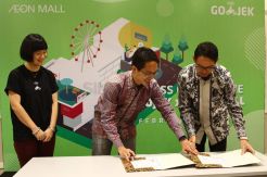 Kerjasama GoJek dan AEON Mall Indonesia