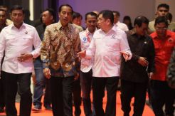 Presiden Jokowi Hadiri Rakornas Partai Perindo