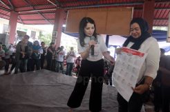 Caleg DPR Liliana Tanoesoedibjo Kampanye di Jakarta Selatan