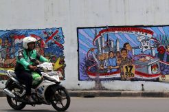 Mural Sukseskan Pemilu 2019