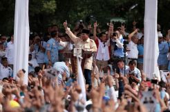 Ribuan Orang Hadiri Kampanye Prabowo Subianto di Solo
