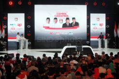 Dua Pasangan Capres-Cawapres Ikuti Debat Terakhir