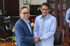 Cawapres Sandiaga Uno Temui Ketua MPR