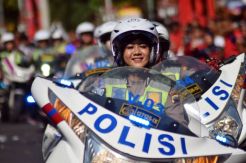 Aksi Freestyle Polwan Meriahkan HUT Ke-472 Kota Semarang