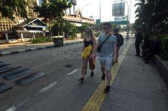 Aktivitas di Kawasan Thamrin Berangsur Normal