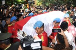Jenazah Ani Yudhoyono Disemayamkan di Pendopo Cikeas