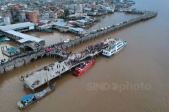 Pemudik Laut Asal Batam Tiba di Jambi