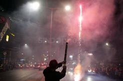 Warga Jakarta Rayakan Malam Takbiran