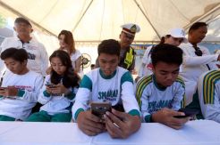 Pelajar Antusias Ikuti Ujian SIM Online e-SIM