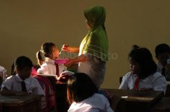 Begini Suasana Hari Pertama Sekolah di Kepulauan Seribu