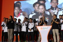 Menteri BUMN Lepas Tim BNI Vamos Indonesia ke Spanyol