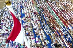 Ratusan Umat Muslim di Palembang Salat Istisqa