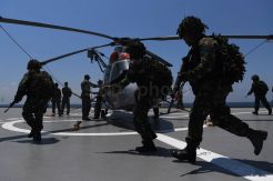Kapal Perang dan Helikopter TNI AL Ikuti Latgab Dharma Yudha 2019
