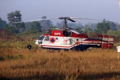 Helikopter BNPB Mendarat Darurat di Cempaka Banjarbaru Kalsel