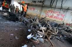 Begini Kondisi Pos Polisi Tomang Usai Dibakar Massa