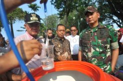 Korem 032/Wirabraja Sosialisasikan Mesin Penjernih Air DAG Filter