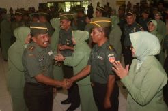 112 Perwira Menengah Kodam IV/Diponegoro Naik Pangkat