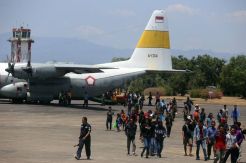 50 Pengungsi Korban Kerusuhan Wamena Tiba di Lanud Hasanuddin