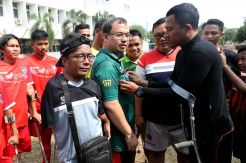 Calon Ketua Umum PSSI kunjungi Latihan Tim Garuda INAF
