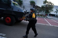 Polisi Gelar Simulasi Pengamanan Kompleks Parlemen