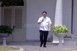 Pengusaha Erick Thohir Tiba di Istana