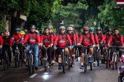 Gubernur DKI Olahraga Bersama Pangdam Jaya dan Kapolda Metro Jaya