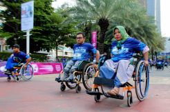 Difabel Ramaikan BPJAMSOSTEK Relay Marathon