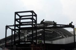 Pembangunan Skybridge Stasiun MRT ASEAN-Halte CSW Transjakarta
