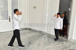 Temui Jokowi di Gedung Agung, Prabowo Ucapkan Selamat Tahun Baru