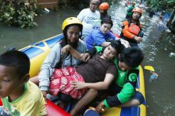 Kali Angke Meluap, Perumahan Ciledug Indah 2 Tangerang Terendam Banjir