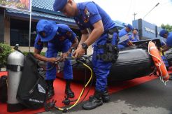 Polairud Polda Jatim Gelar Apel Siaga Banjir