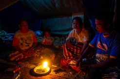 Korban Banjir Sungai Tuntang Demak 4 Hari Bertahan di Atas Tanggul