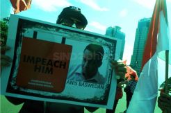 Massa Jakarta Bergerak Tuntut Anies Baswedan Mundur Dari Jabatan