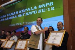 Rayakan HUT ke-12, BNPB Berikan Apresiasi Kepada Media