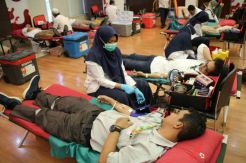 WEGE Gelar Donor Darah dan Penyuluhan Virus Corona